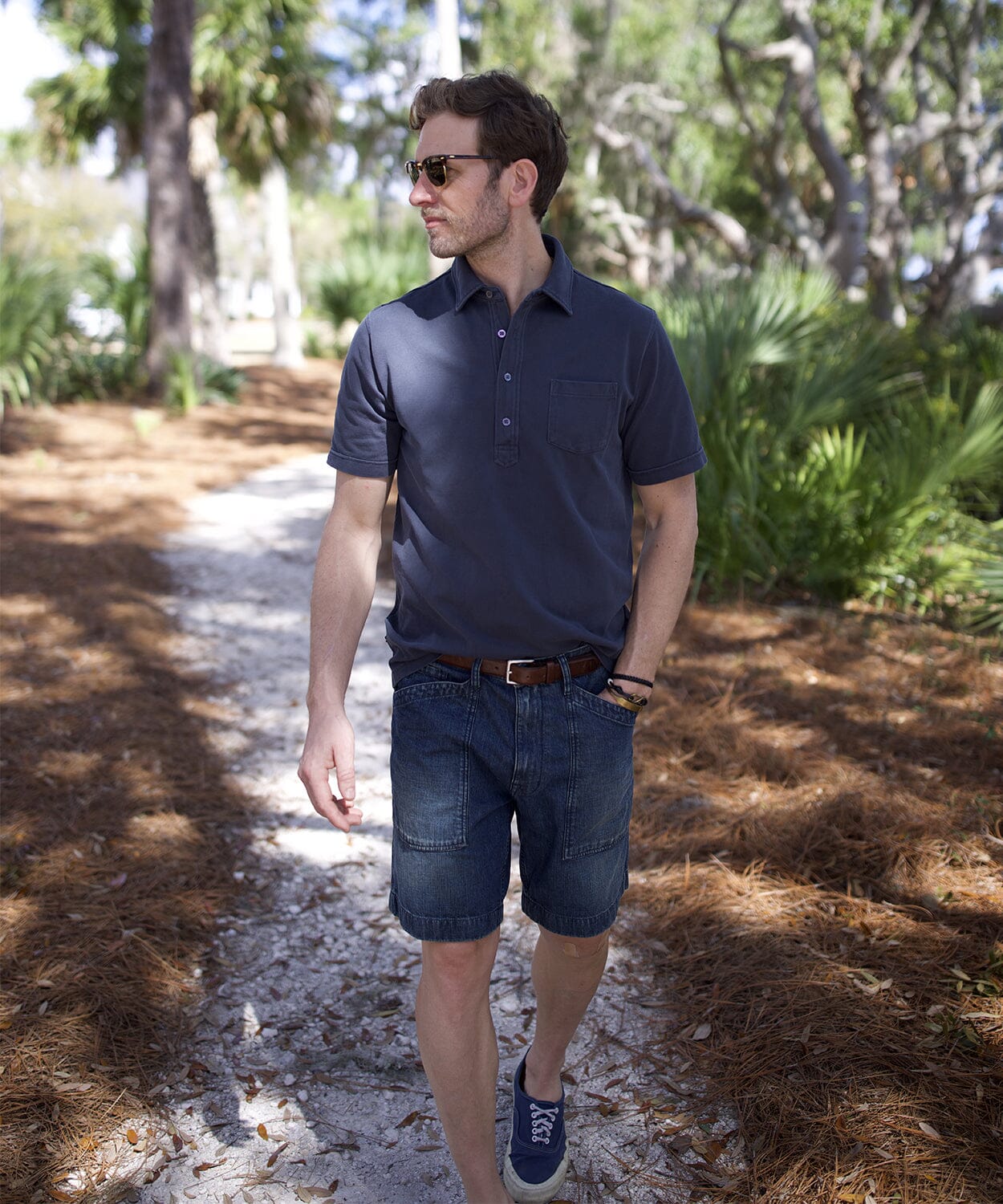 Avedon Pocket Polo Polo Shirts OOBE BRAND Gunmetal S