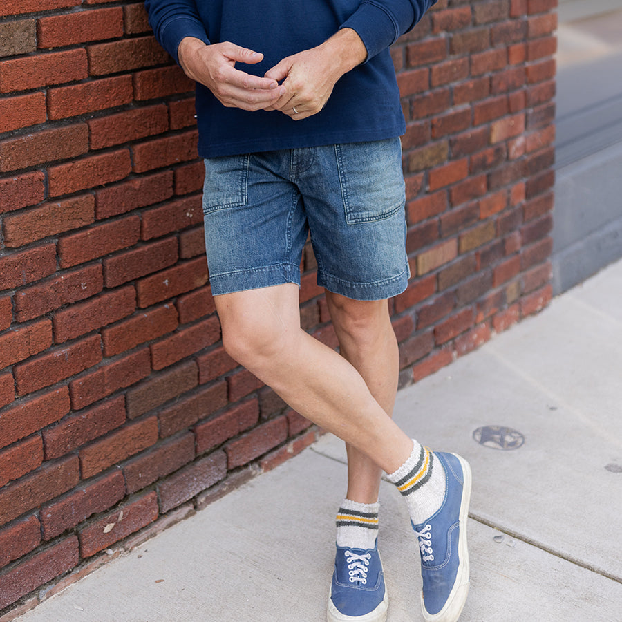 man wearing shorts by oobe brand