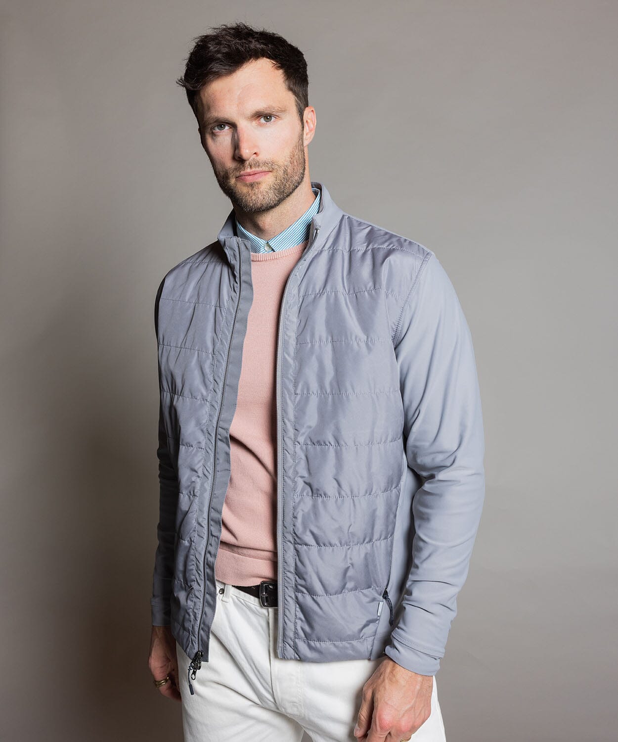 Men's Gray Insulated Jacket - OOBE Essentials