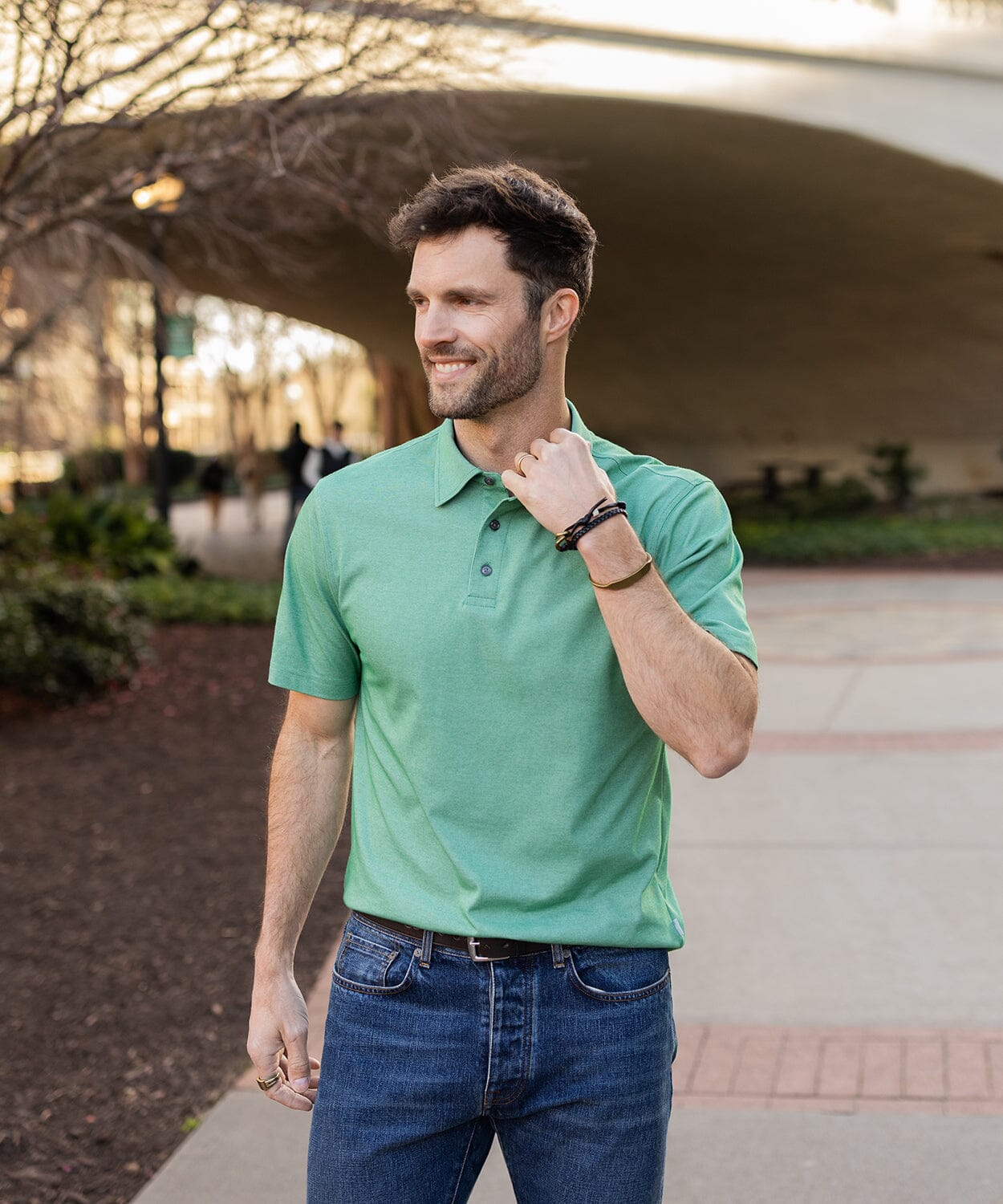 Paul Polo Polo Shirts OOBE Essentials Kelly Green S