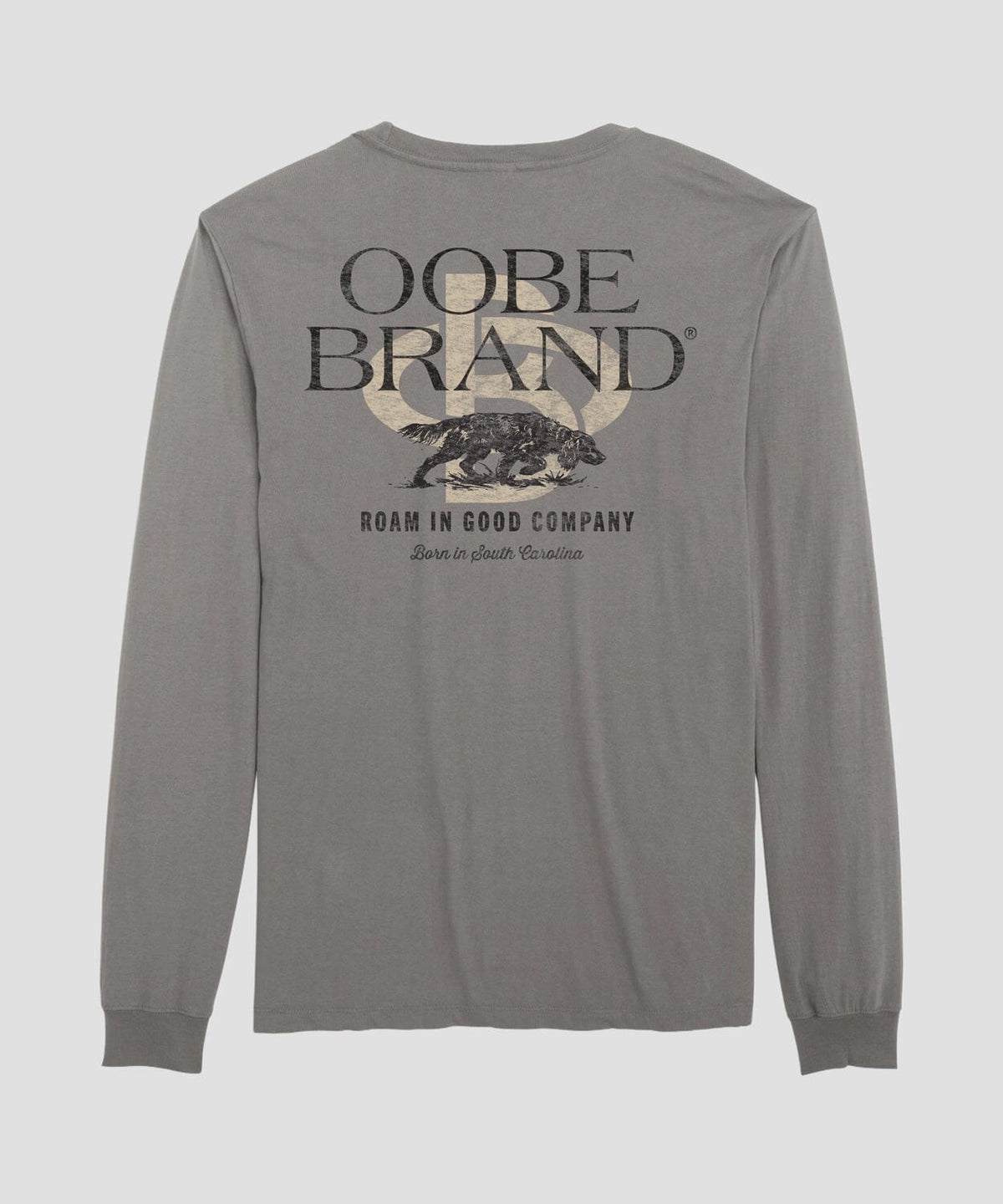Boykin Spaniel LS Tee Tees OOBE Essentials Graphite S