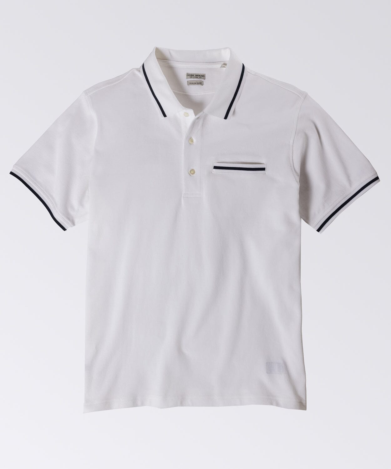 Amherst Polo Polo Shirts OOBE BRAND Classic White Navy S