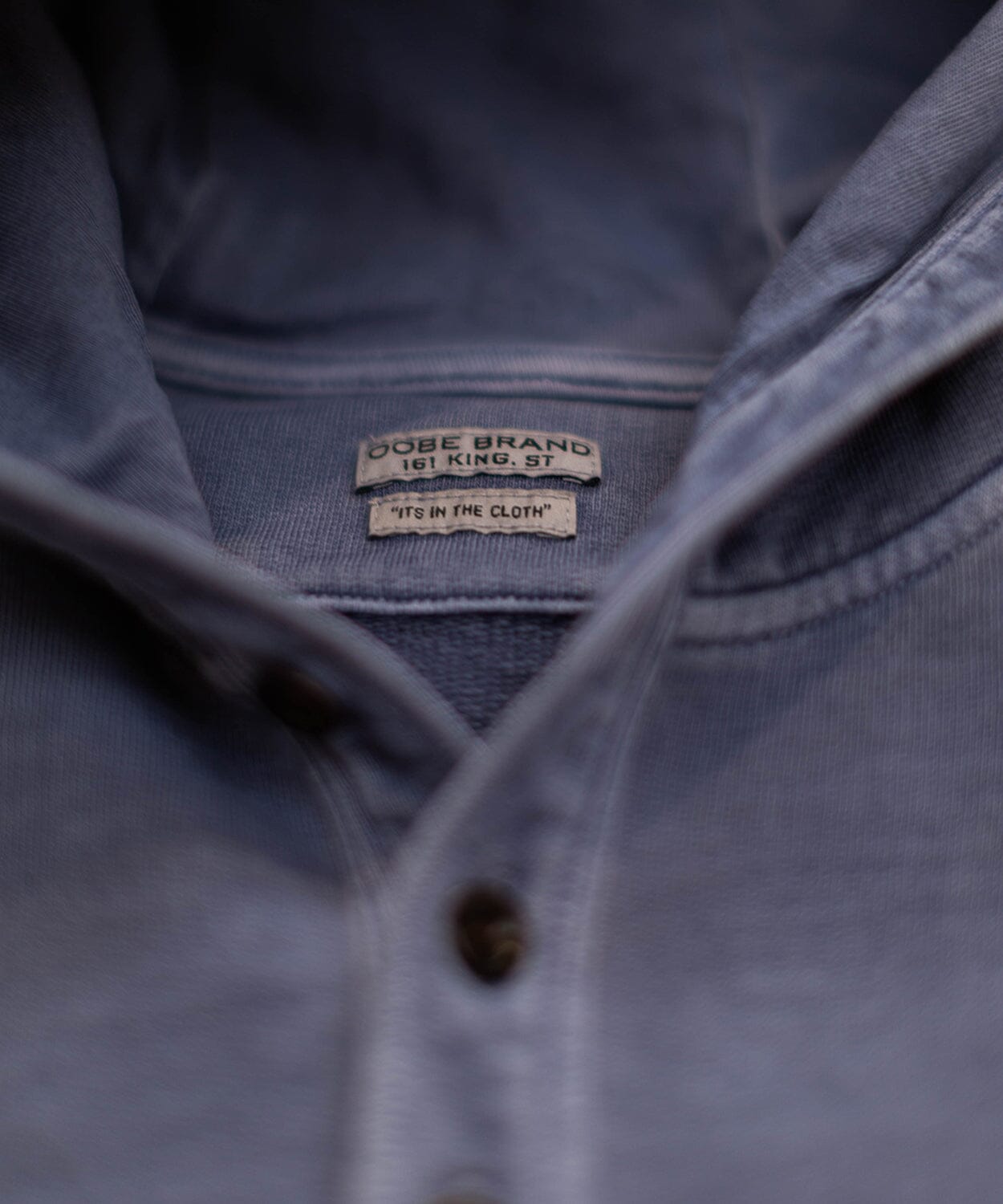 mens hatteras knit hoodie in blue