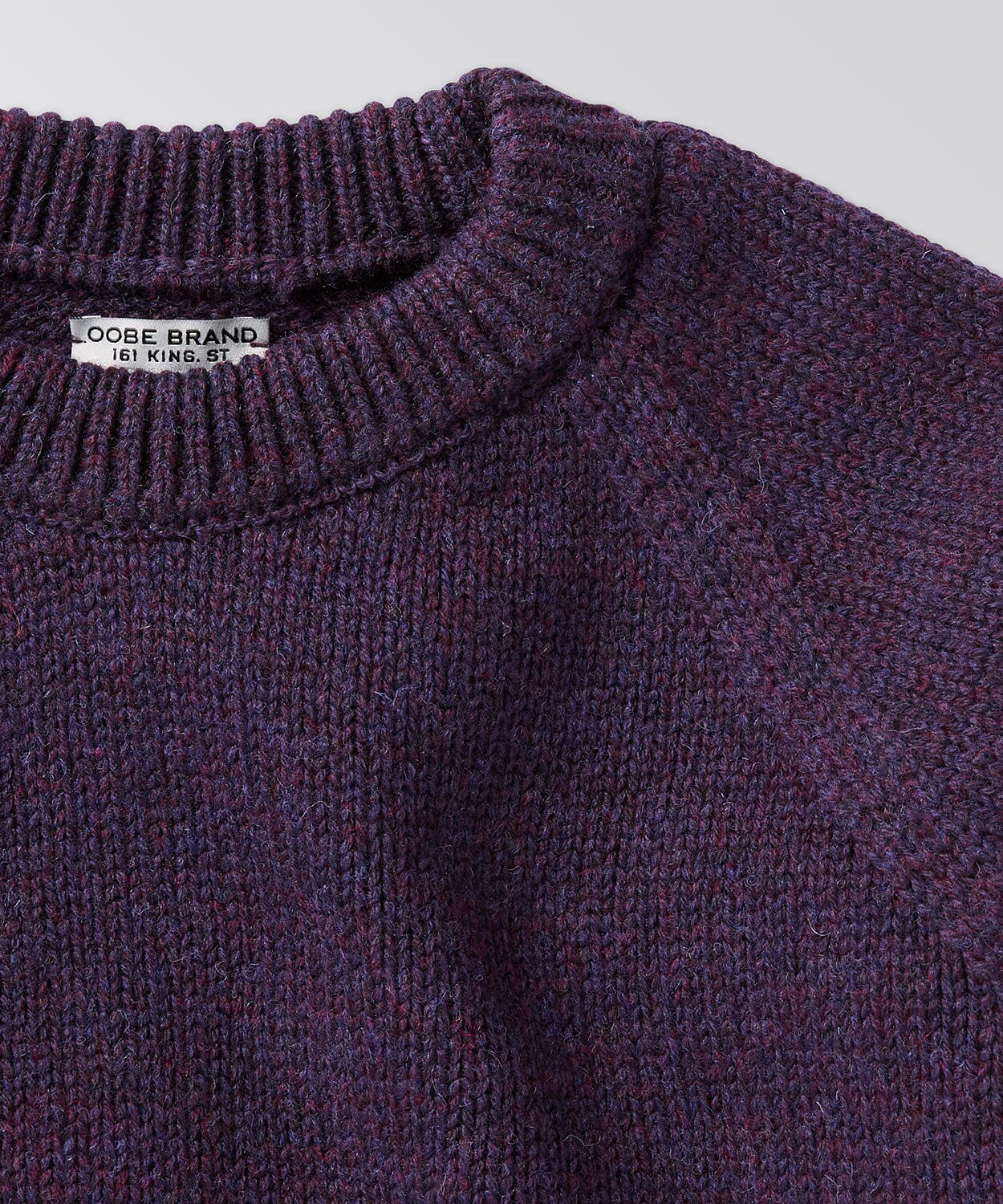 front of a mens crew neck sweater