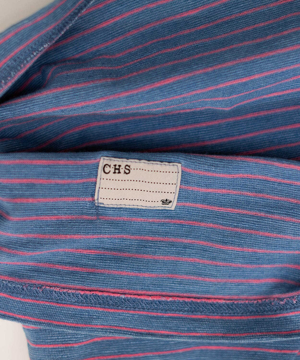 mens indigo blue cotton striped polo shirt by oobe brand