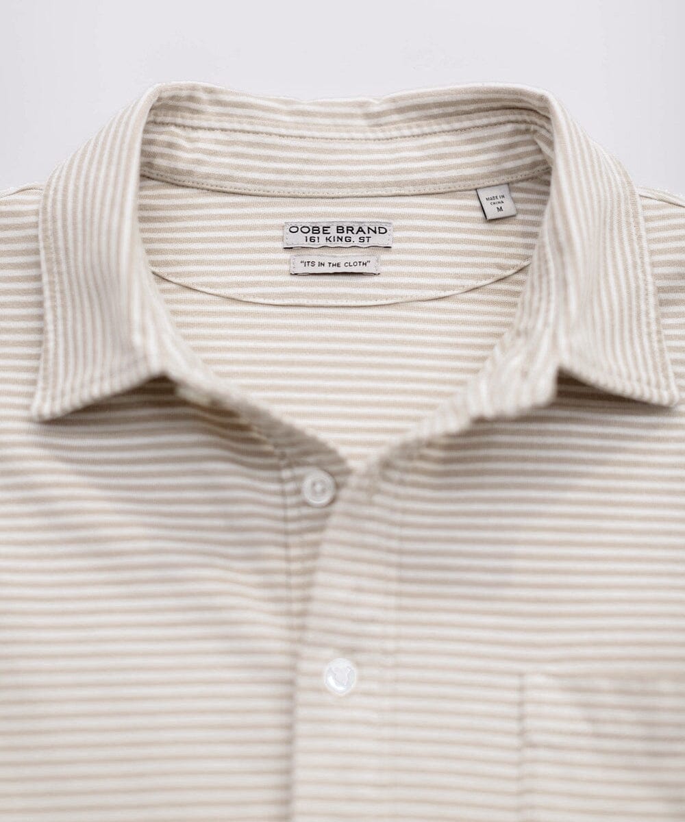 Avedon Stripe Polo Polo Shirts OOBE BRAND