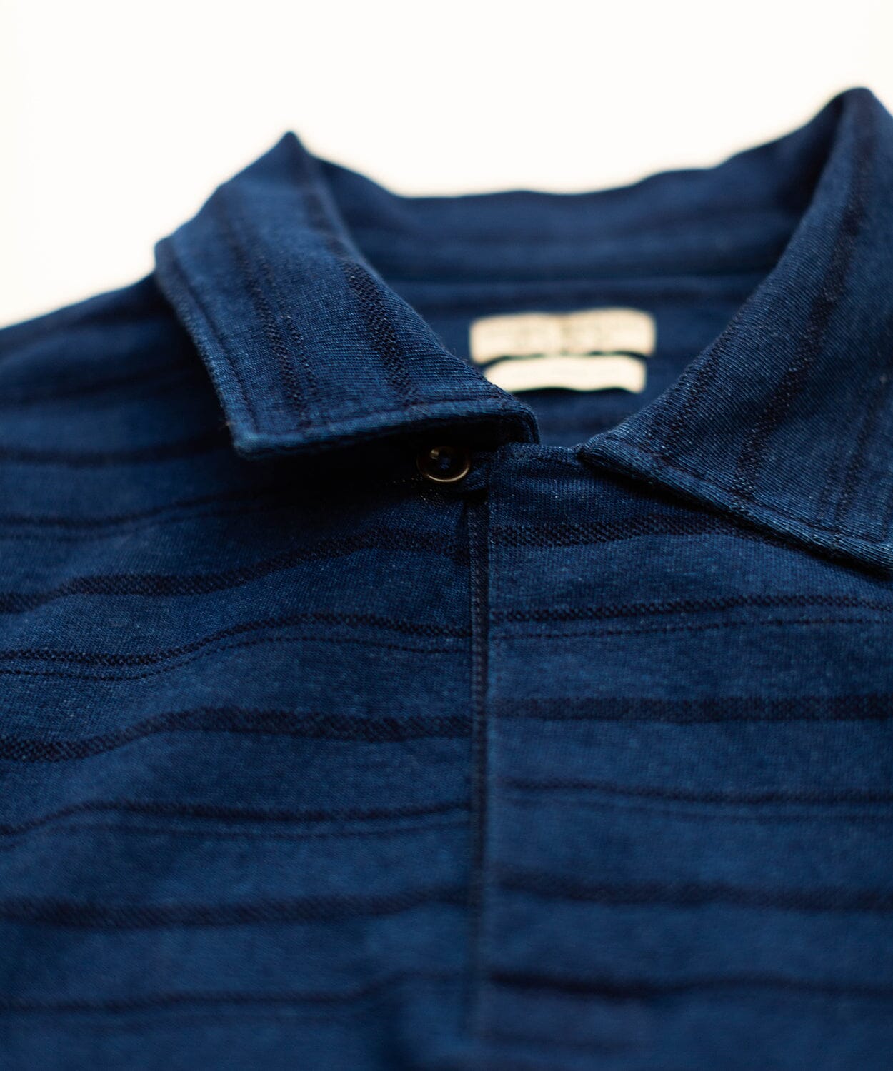 mens blue stripe polo shirt by oobe brand