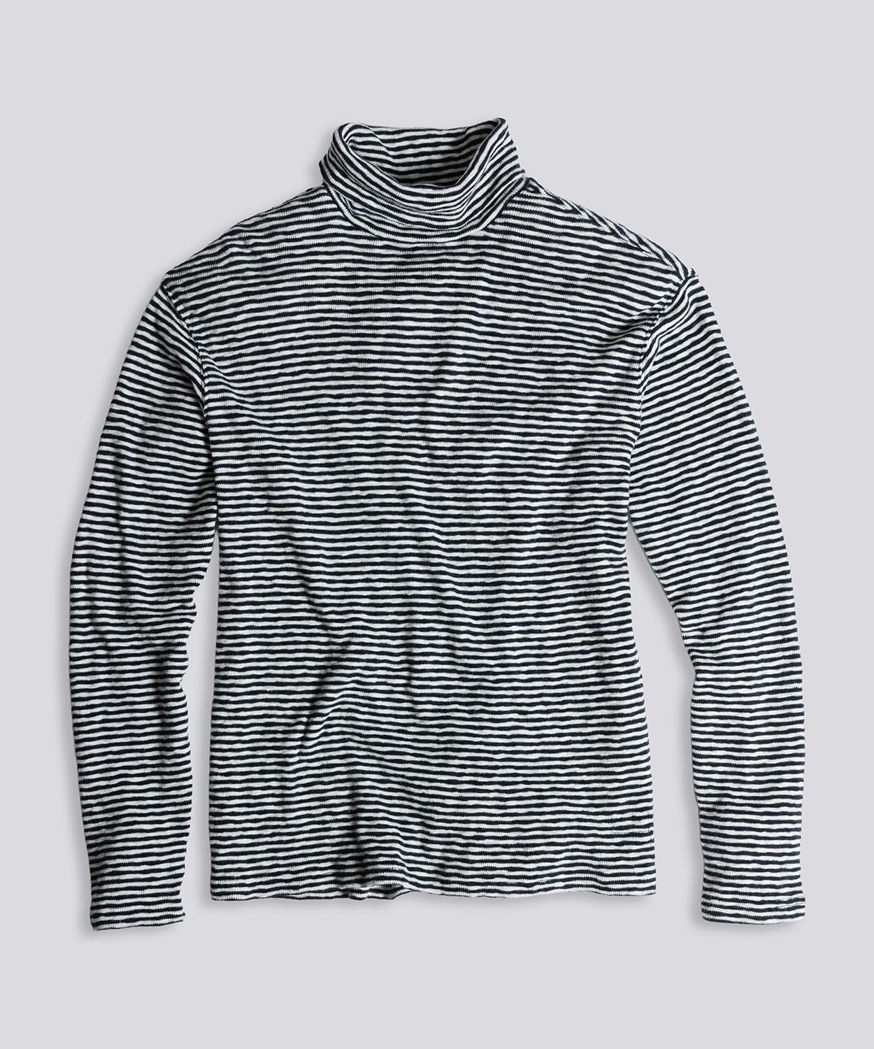 Cooper Turtleneck Knits OOBE BRAND True Navy Stripe S