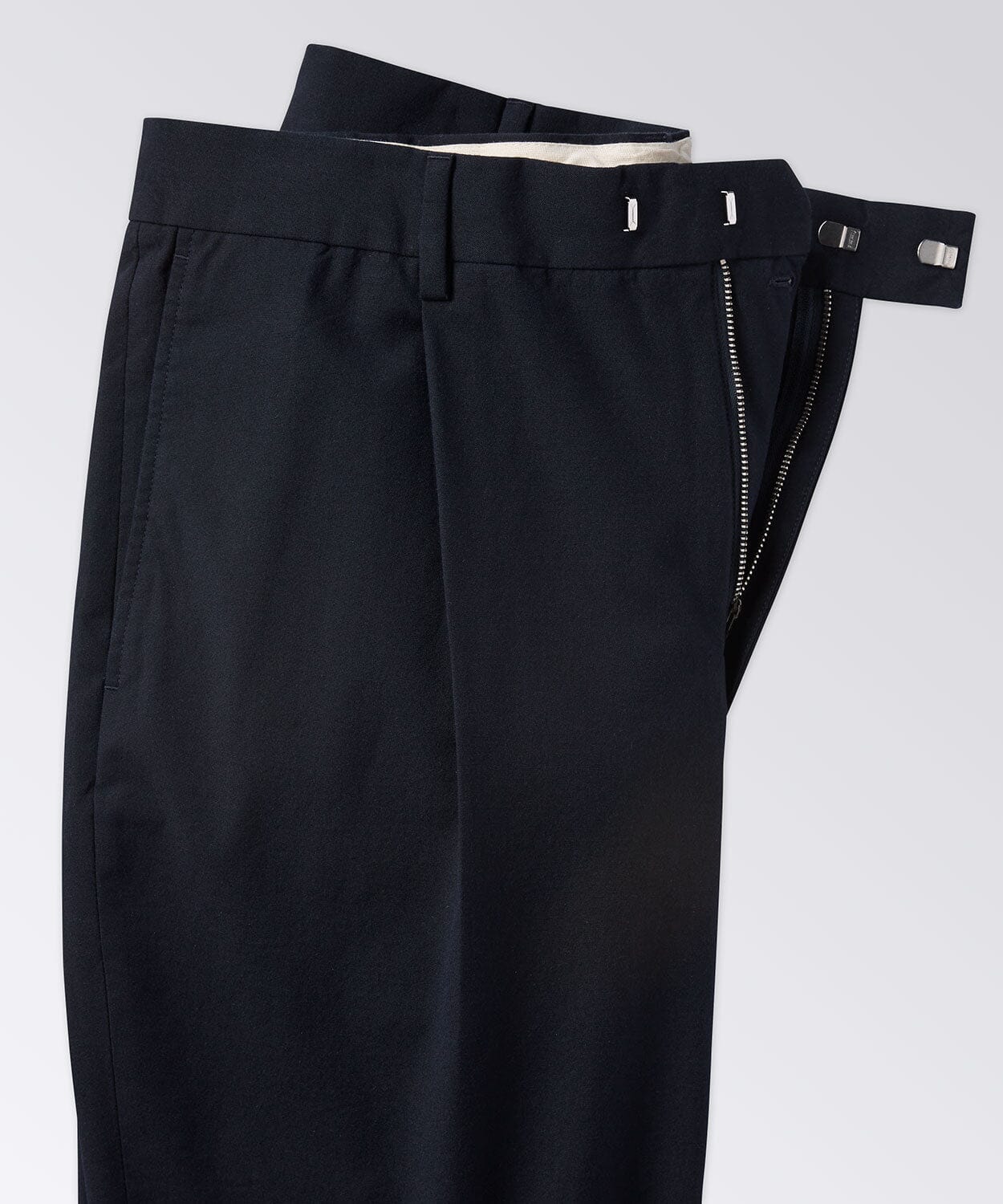 Close Up of Side Pocket and Single Pleat