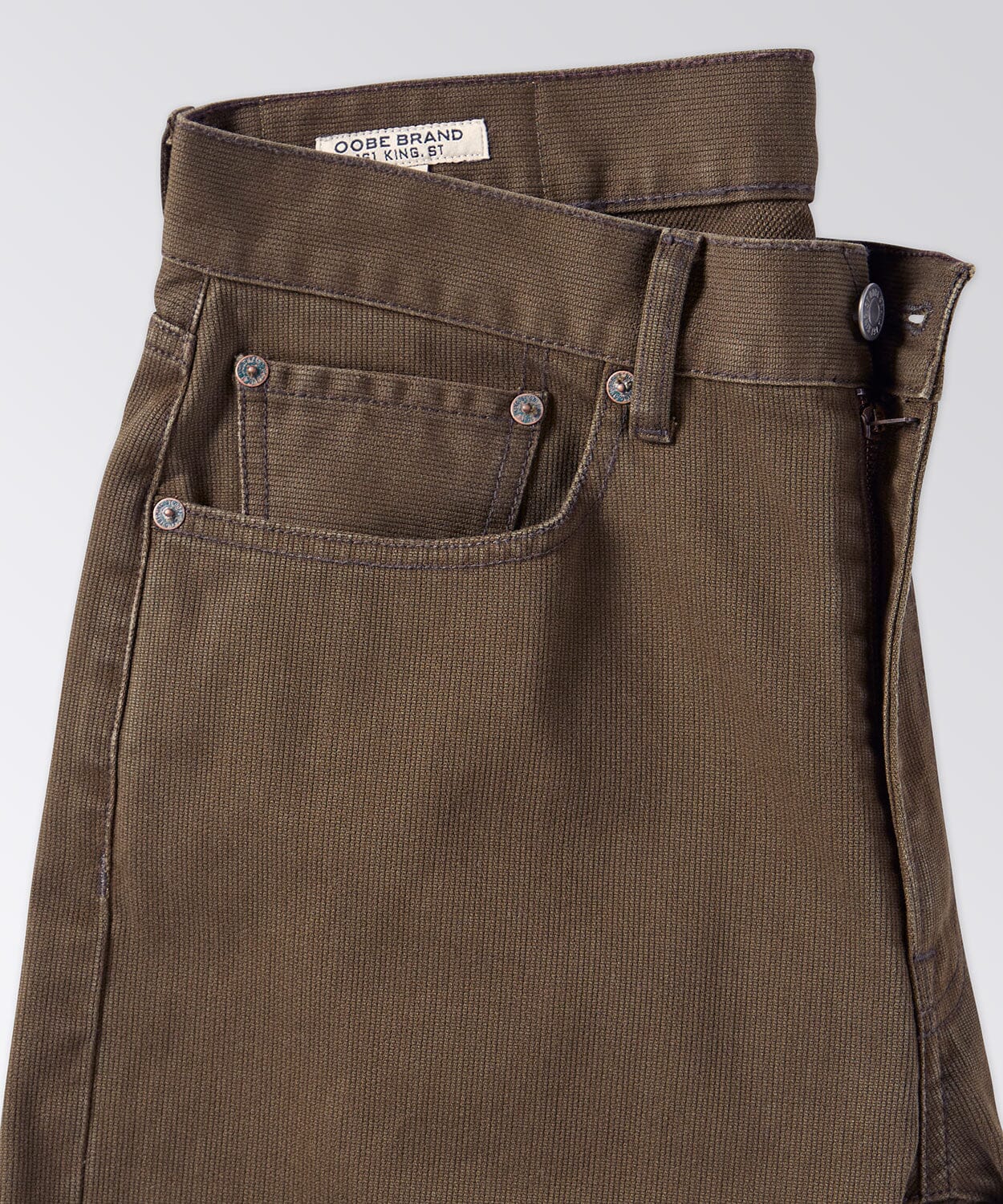 side of mens corduroy pants