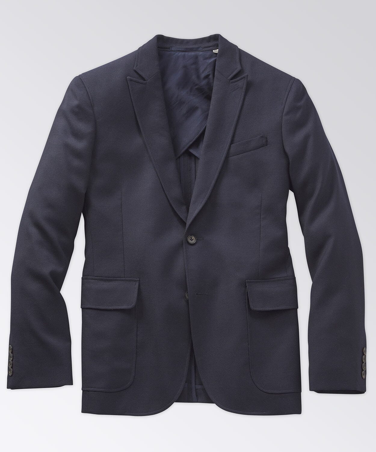 Peak Lapel Navy Blazer