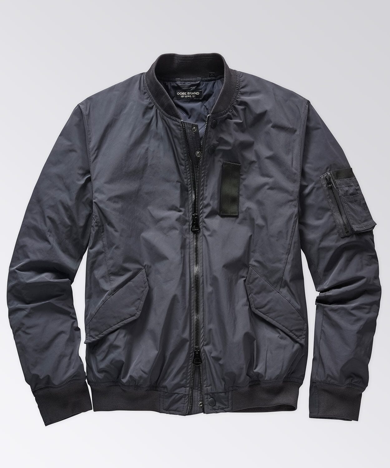 front of a mens flight jacket