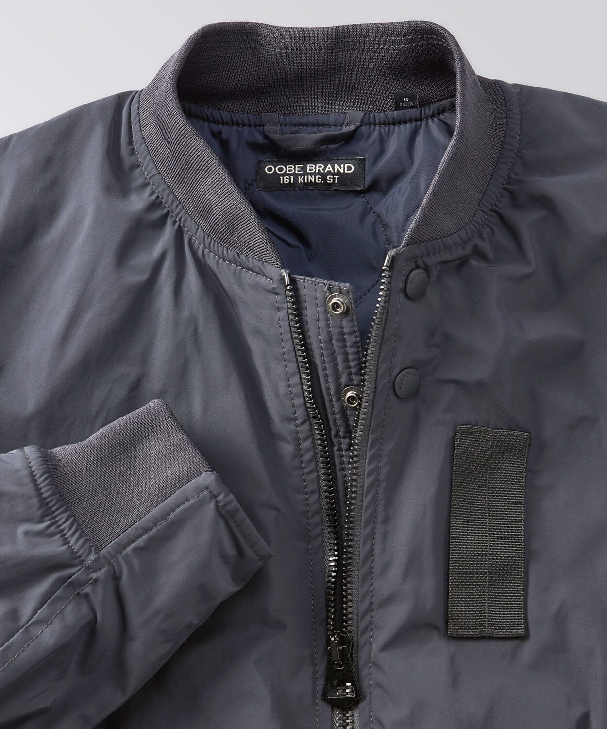 front of a mens flight jacket