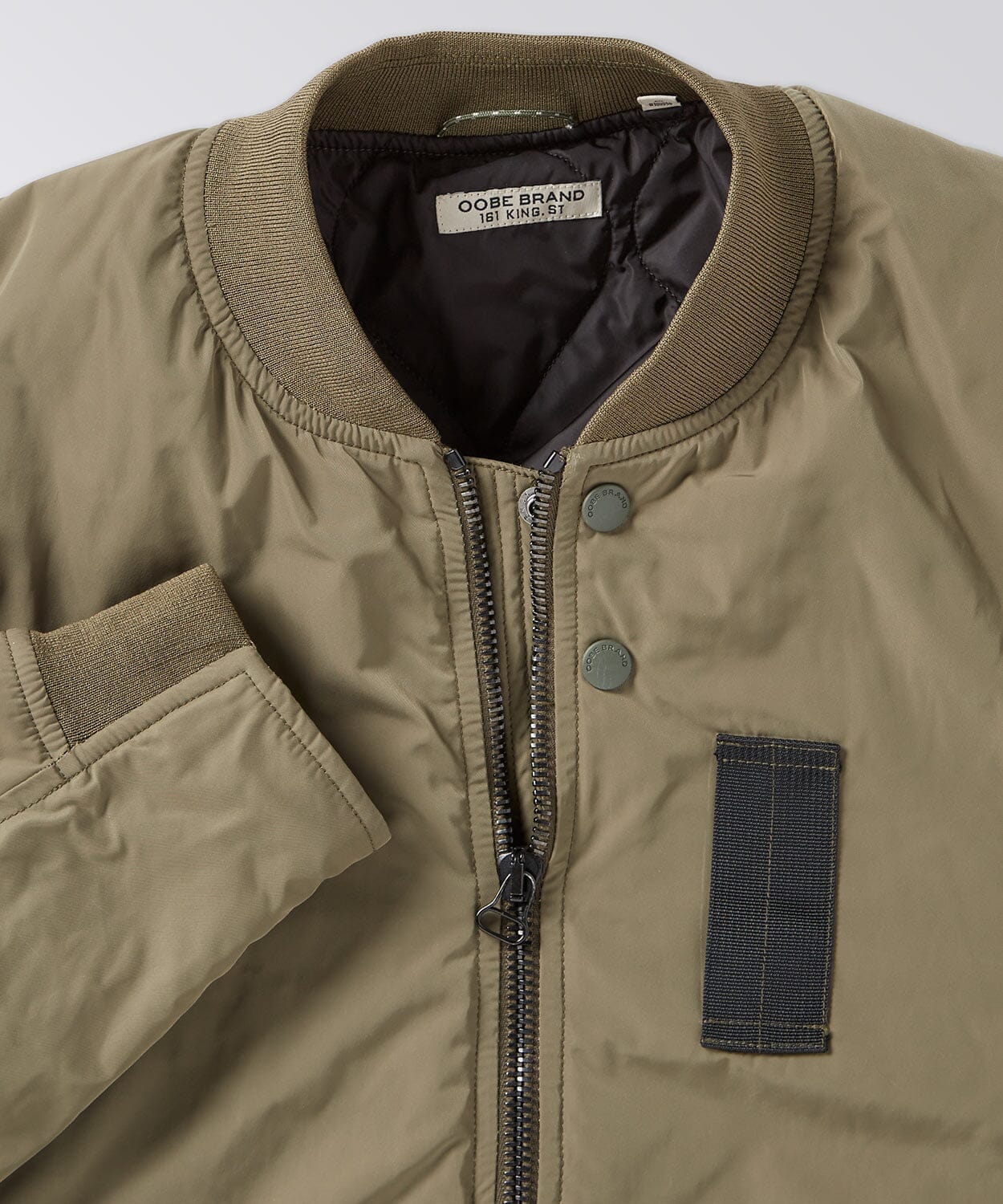 front of a mens flight jacket