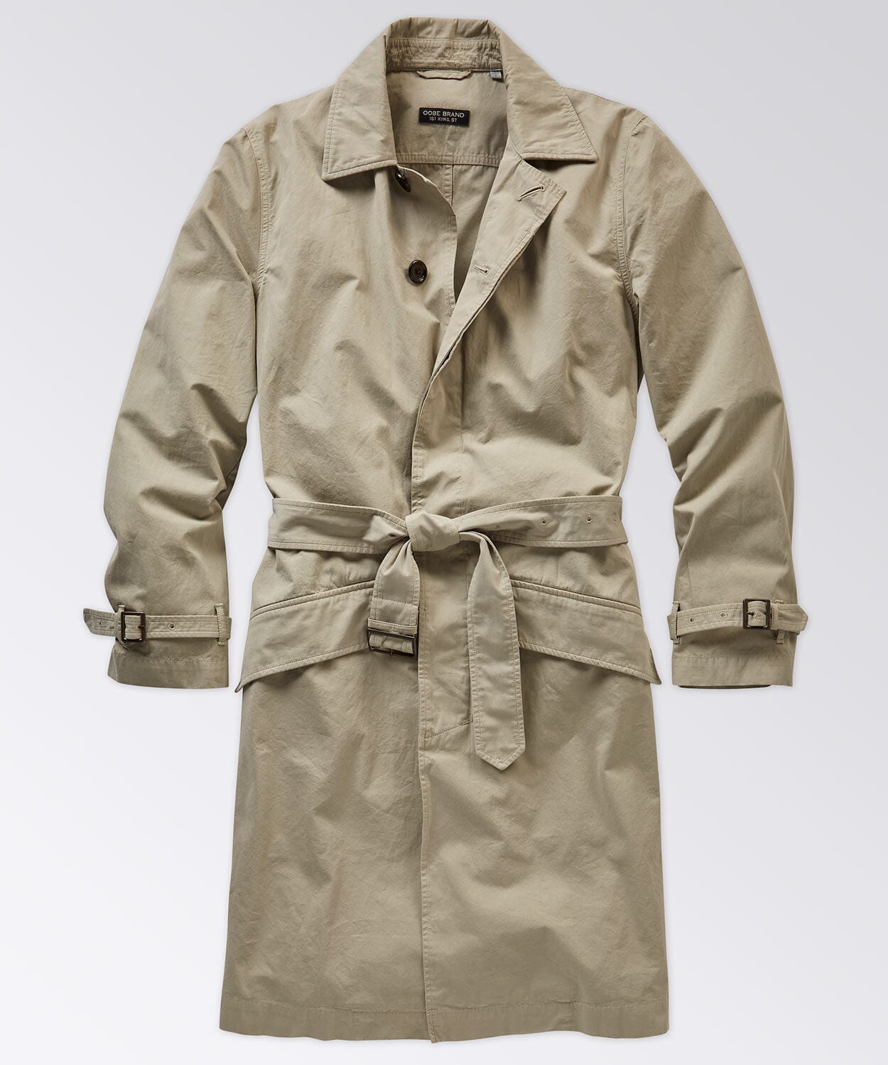 Aiden Trench Coat Jackets OOBE BRAND Pebble S
