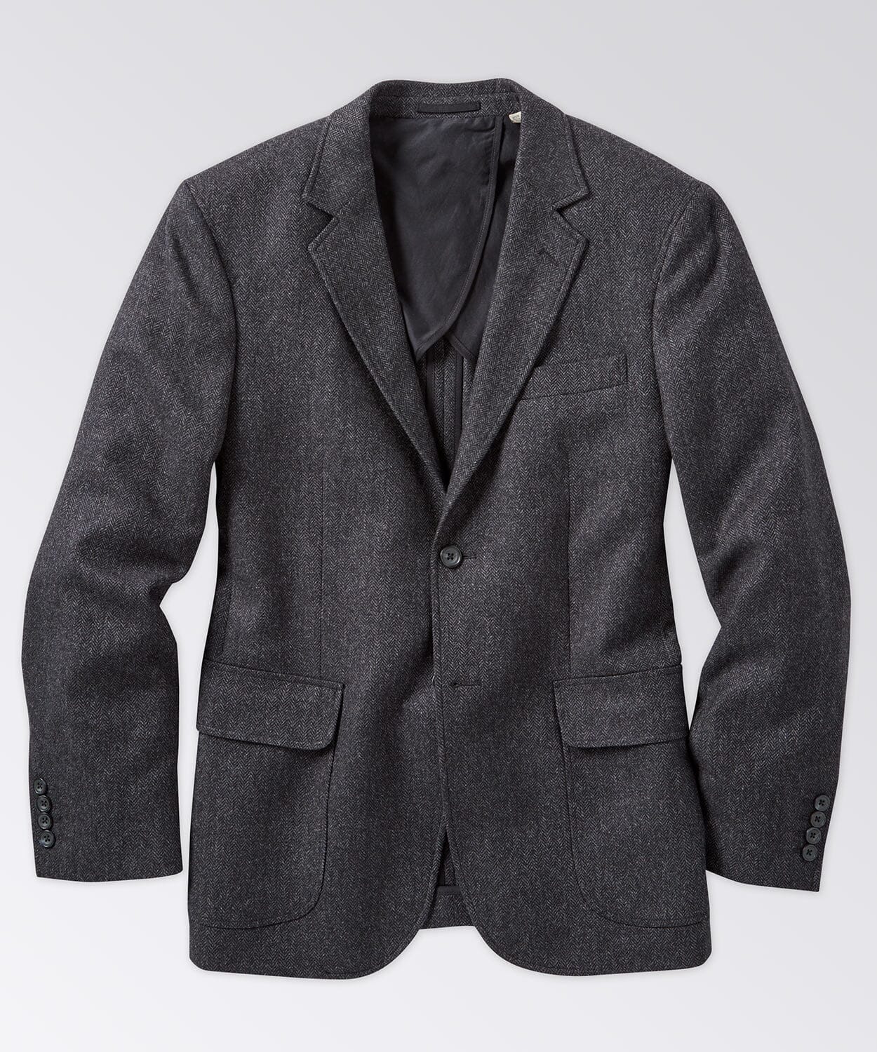 front of a wool coat