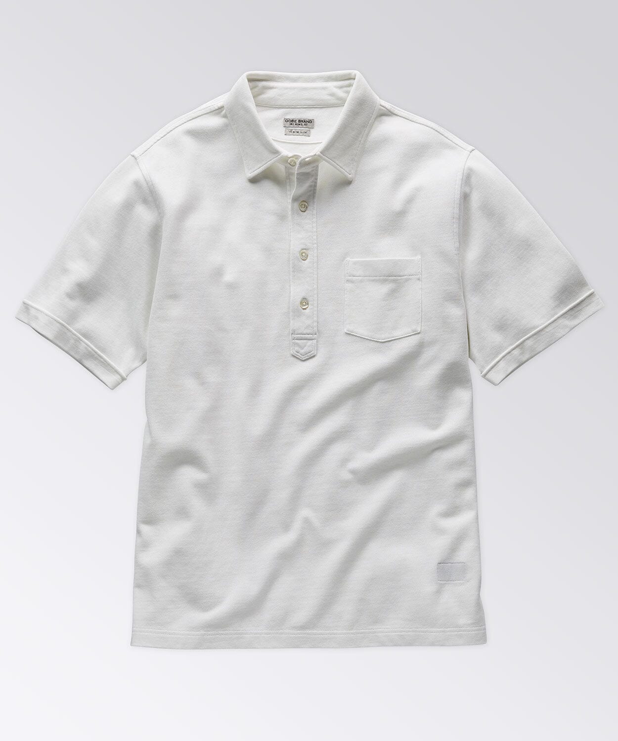 front of a polo shirt