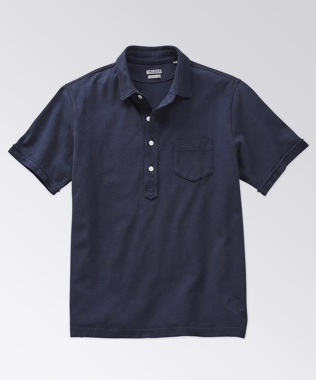 front of a polo shirt