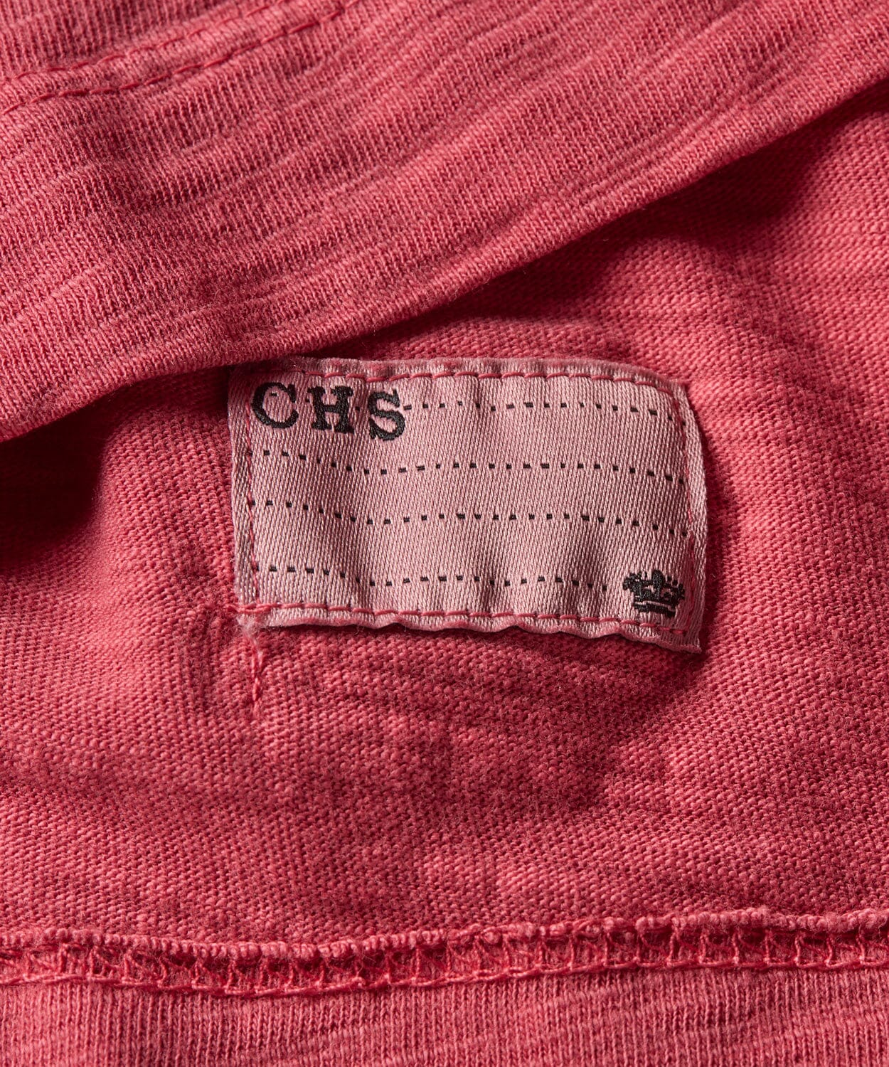 detail of a mens henley shirt