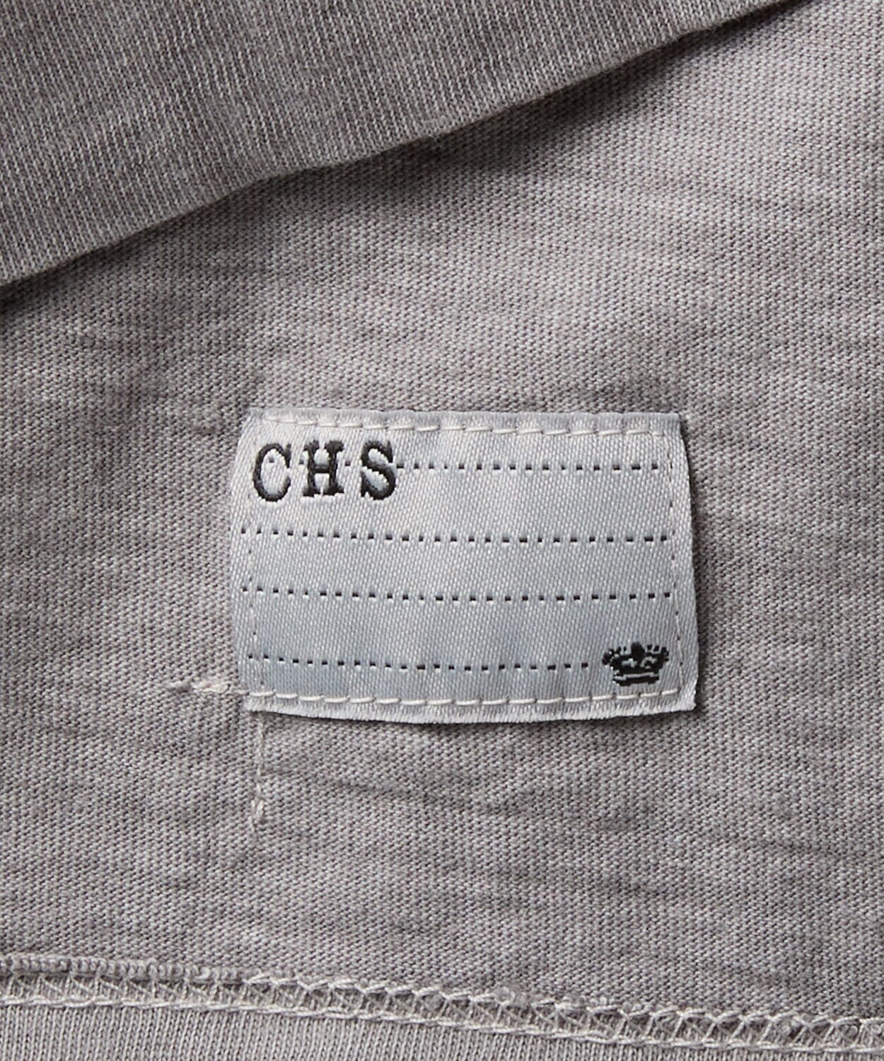 detail of a mens henley shirt