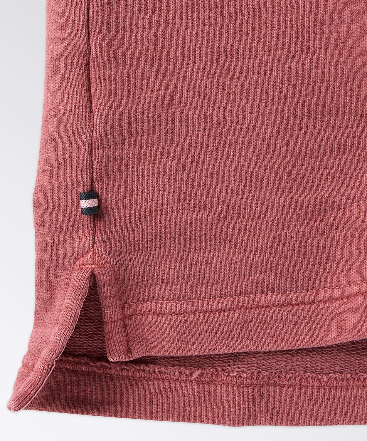 Close up of Small Tab Label on Side Seam