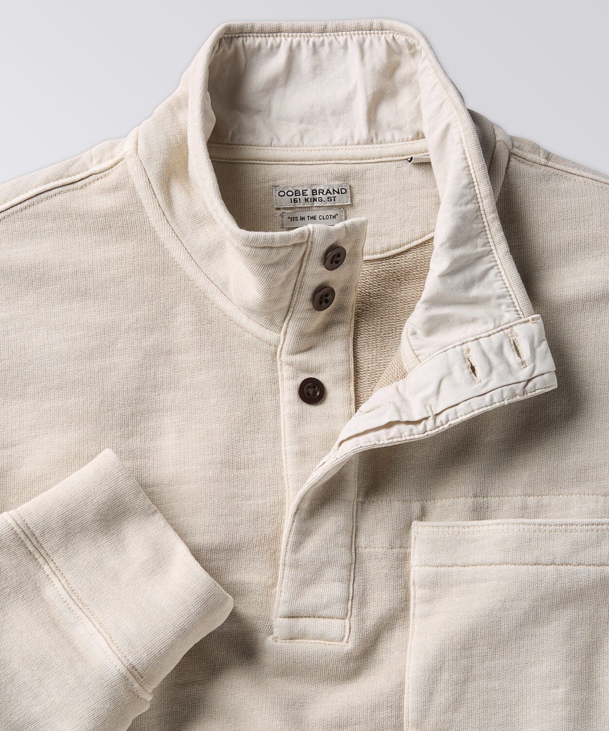 mens knit pullover with pocket