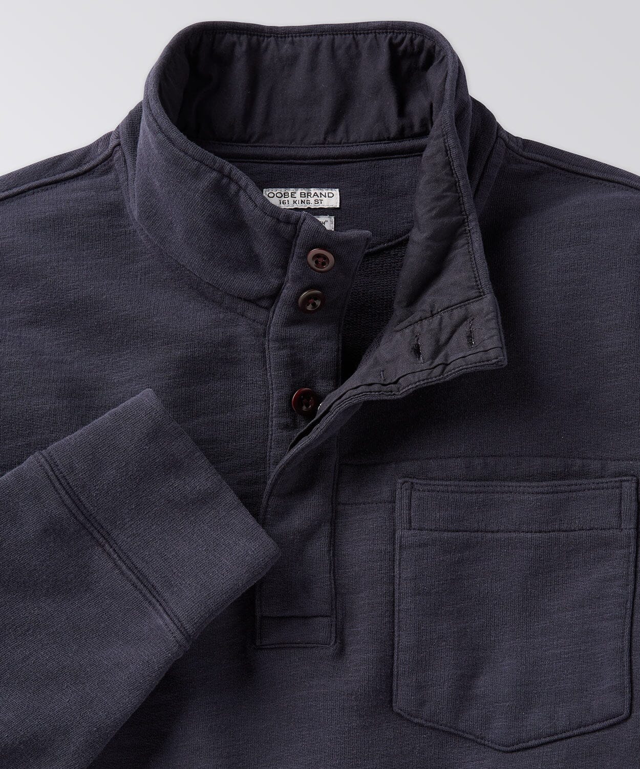 mens knit pullover with pocket
