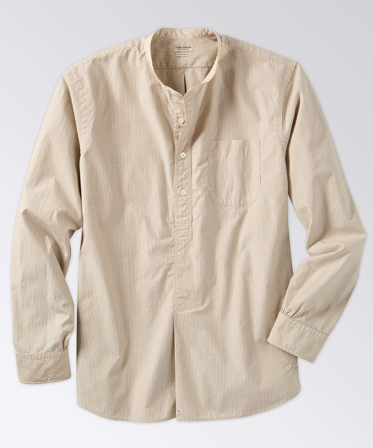 Rowan Shirt Button Downs OOBE BRAND Vintage Pinstripe S 