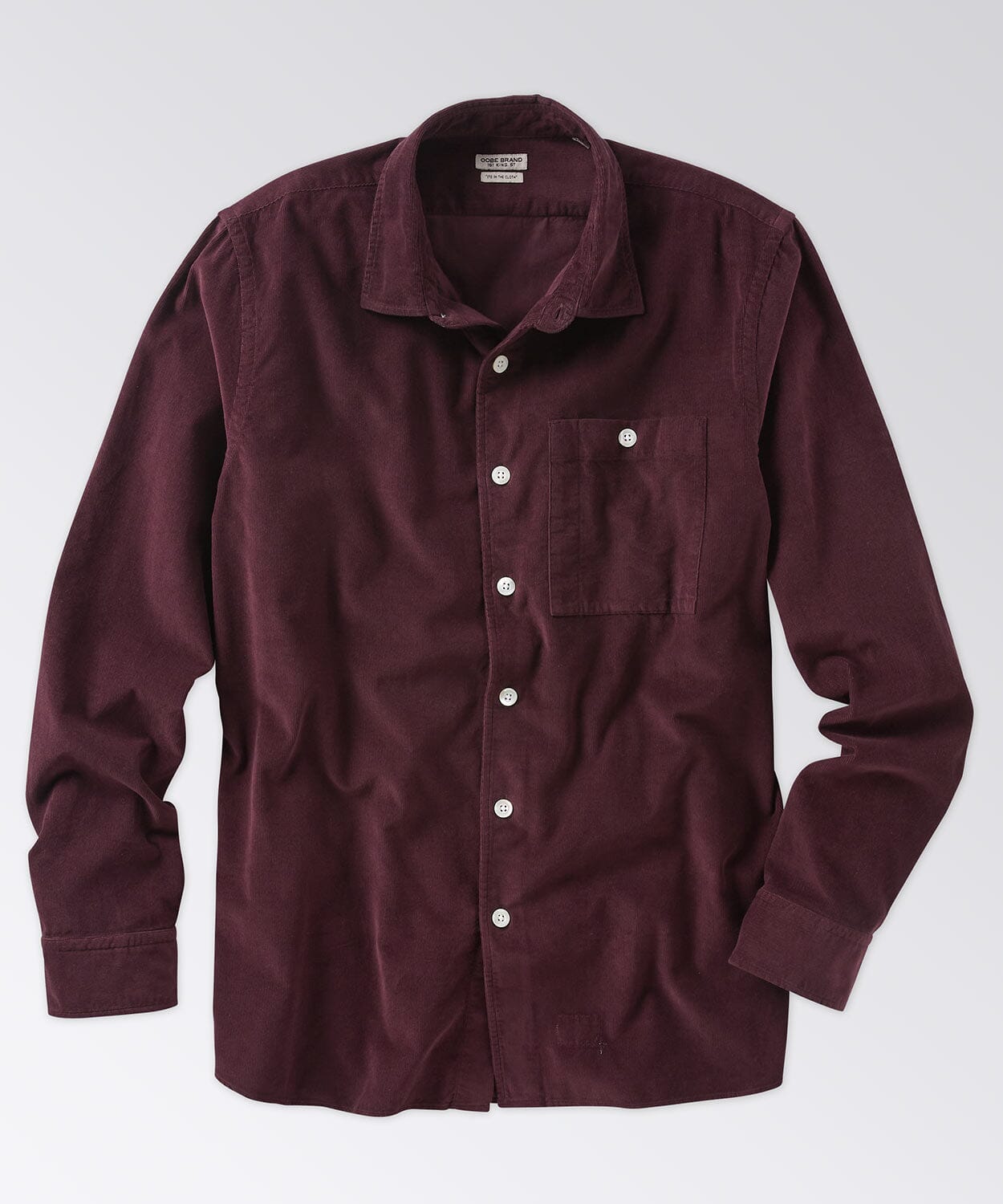 corduroy dress shirt men CODE-ZERO Corduroy Shirt Men Rib Blue XL