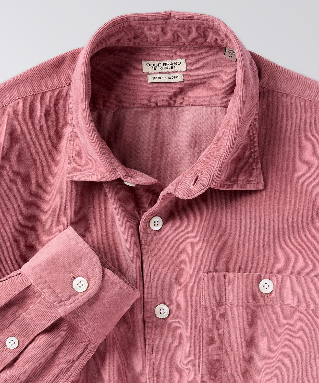 front of a button down shirt