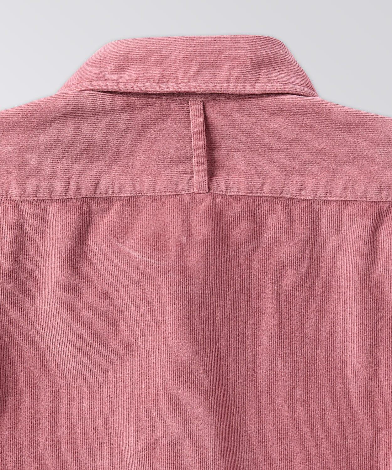 back of a corduroy shirt