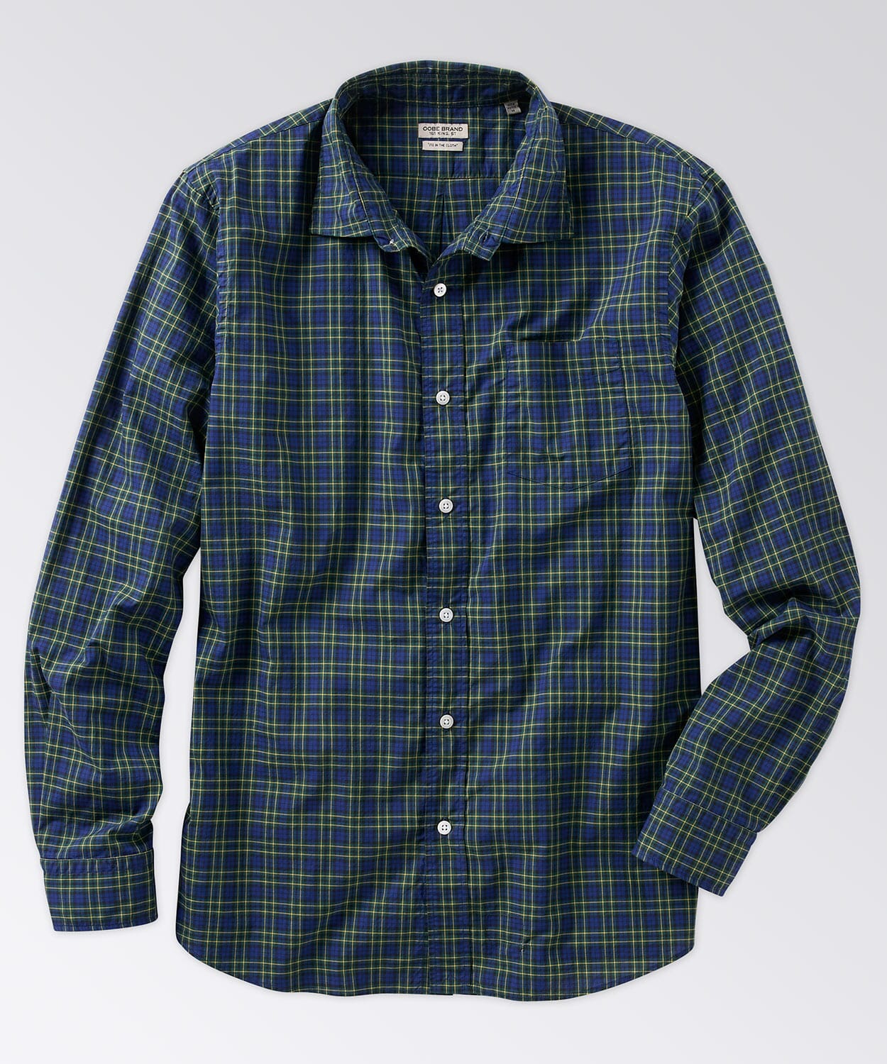 Navy online and Green Tartan Plaid Button Down Shirt