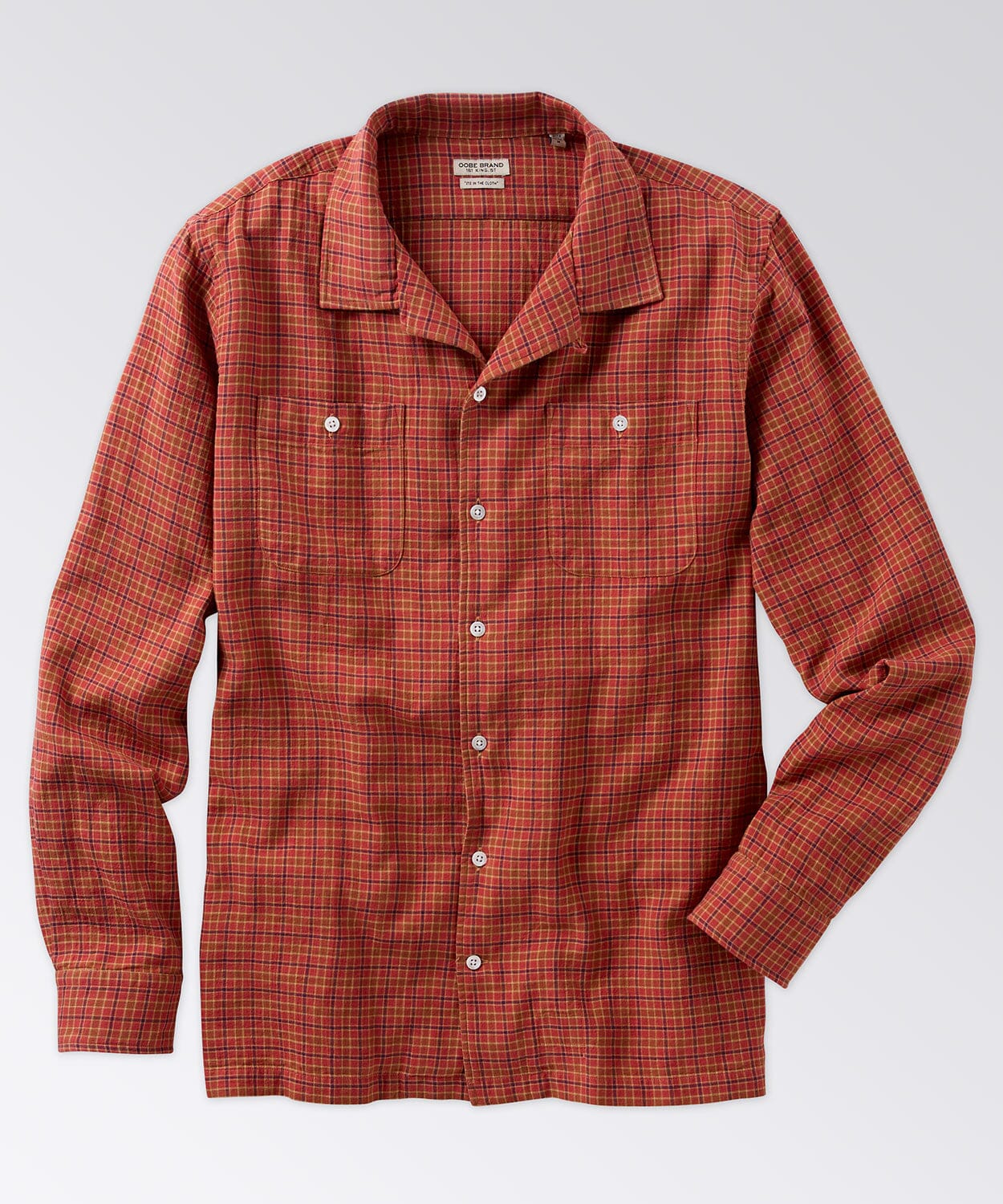 Stanton Camp Shirt Button Downs OOBE BRAND Sedona Plaid S