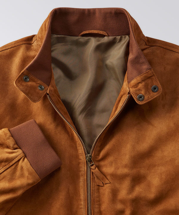 Harrington Suede Bomber Jacket