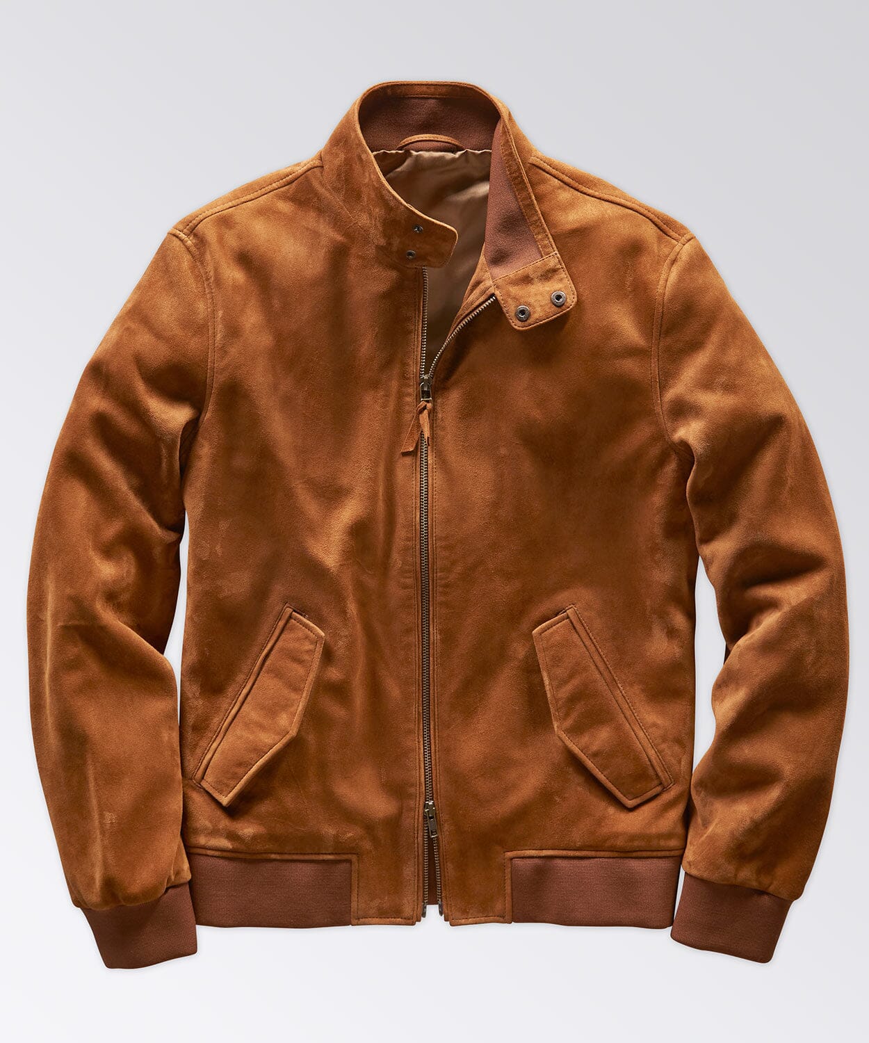 Harrington Suede Bomber Jacket