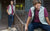 man standing on steps wearing a vest and polo by oobe brand