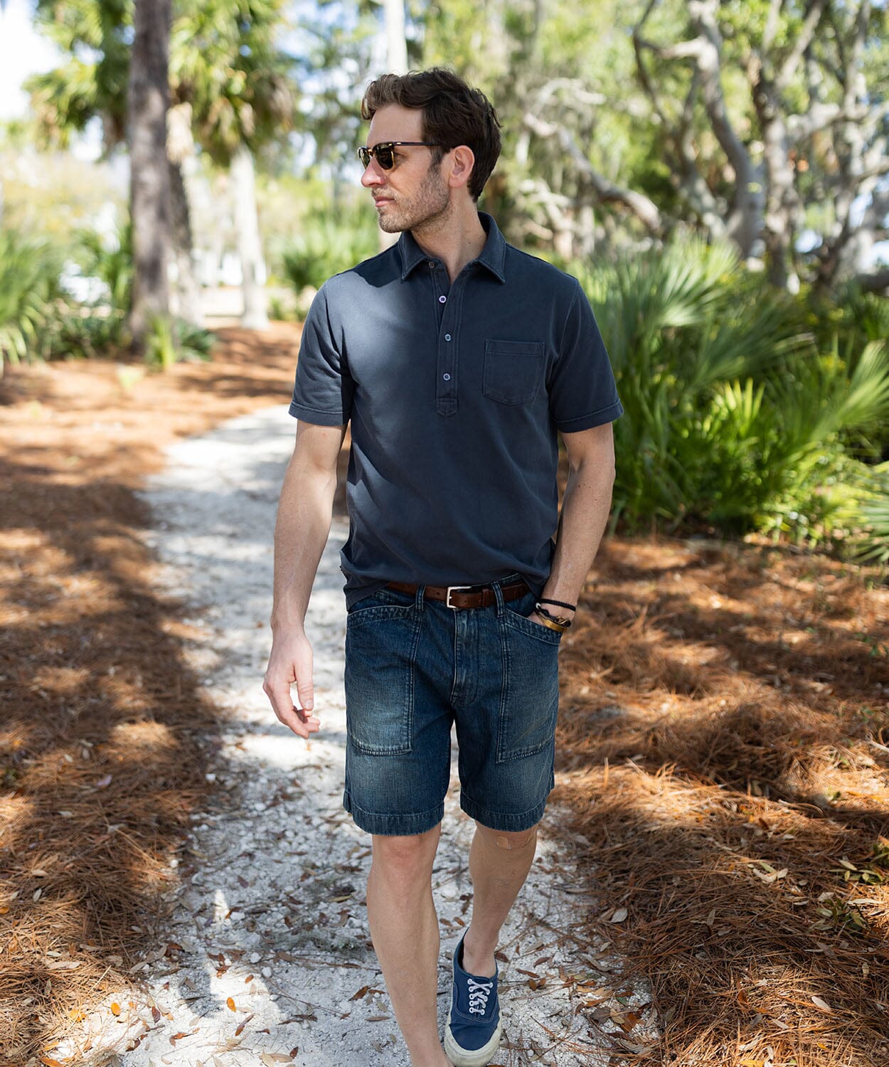 Avedon Pocket Polo Polo Shirts OOBE BRAND Gunmetal S 