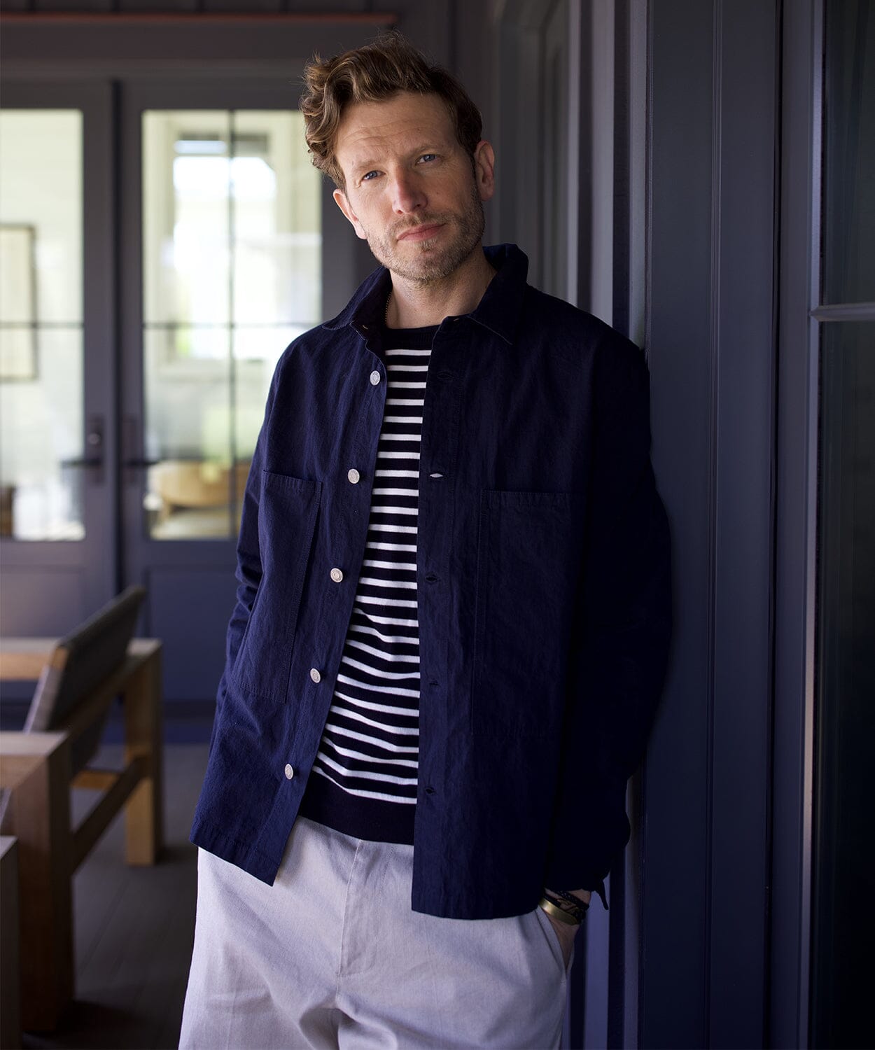 Montagu Shirt Jacket Jackets OOBE BRAND True Navy S 