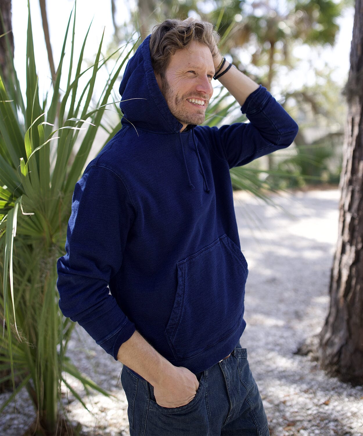 Folly Indigo Hoodie Knits OOBE BRAND 