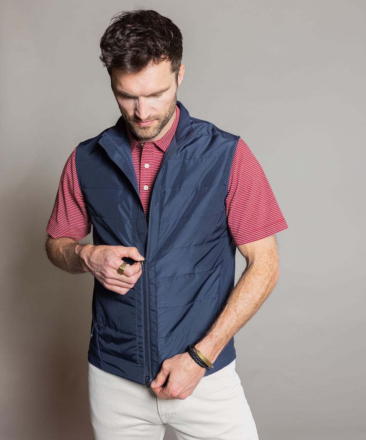 Men's Navy insulated vest - OOBE Essentials