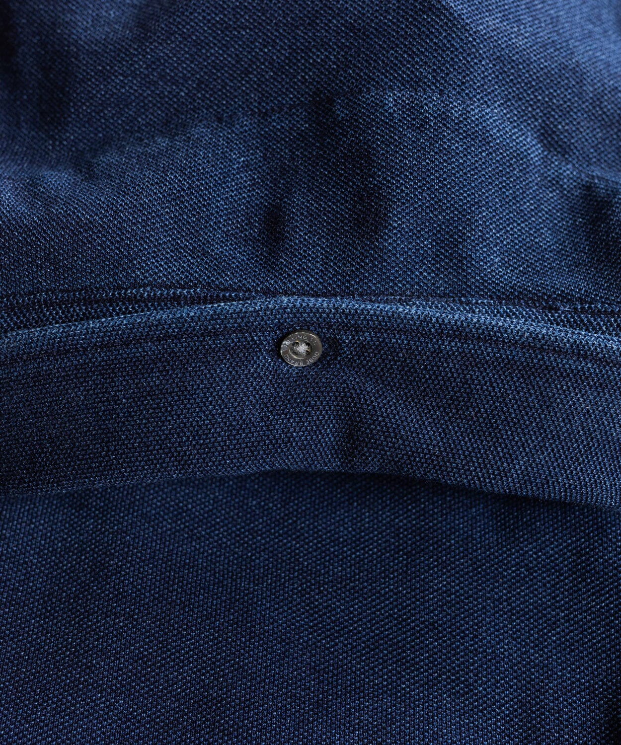 Dark Indigo Long Sleeve Polo - OOBE BRAND