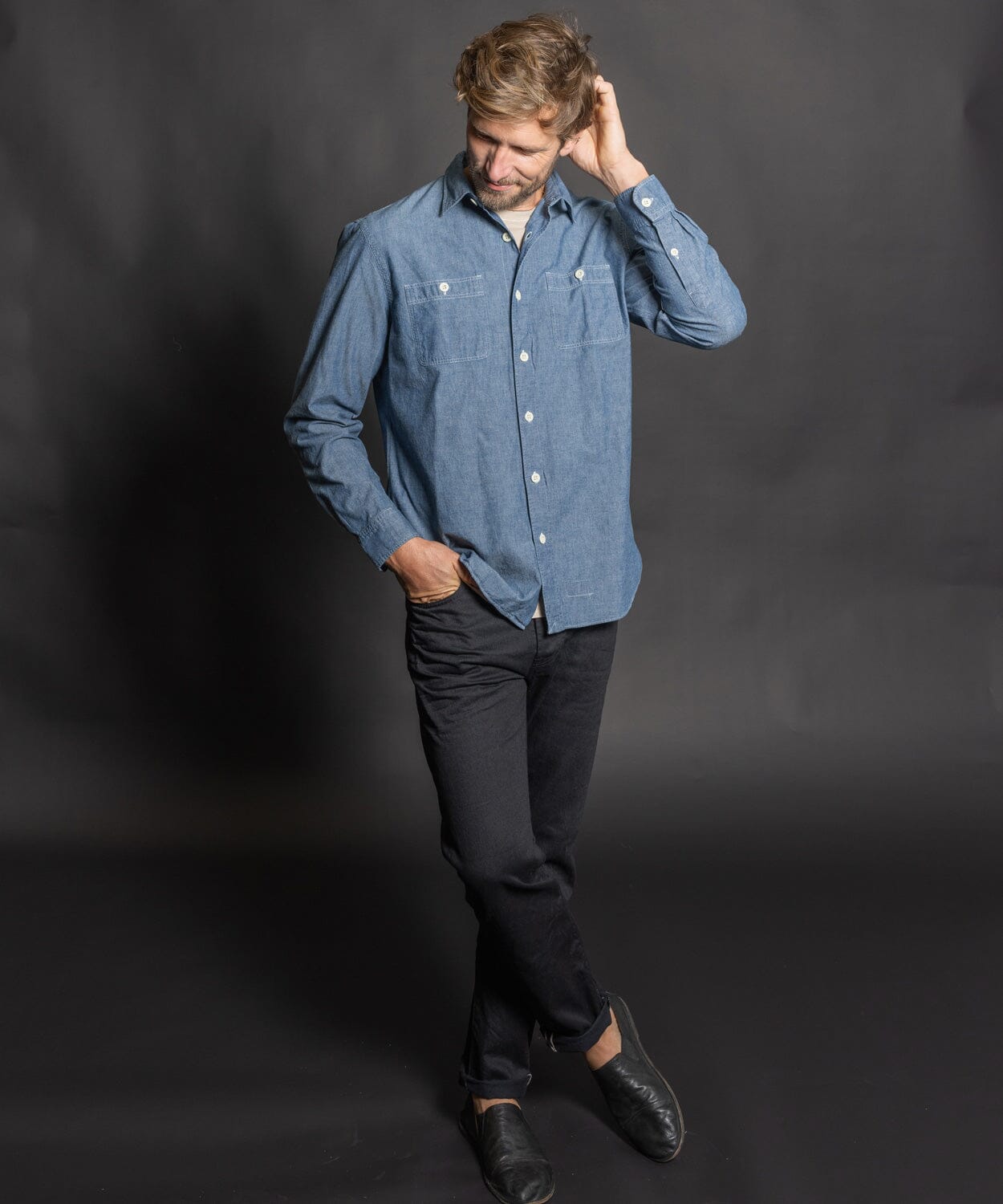 Marlan Chambray Workshirt - OOBE BRAND