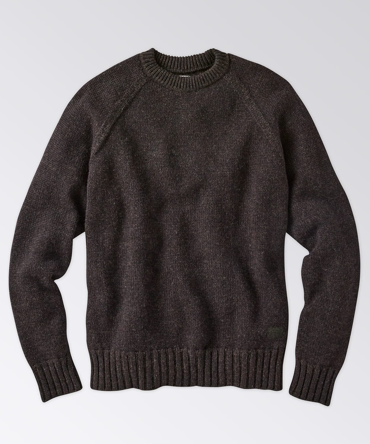 Mens black wool crew neck sweaters best sale