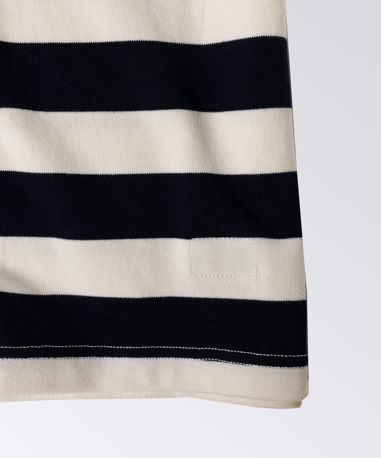 Navy Chalk Stripe Rugby Polo - OOBE Brand