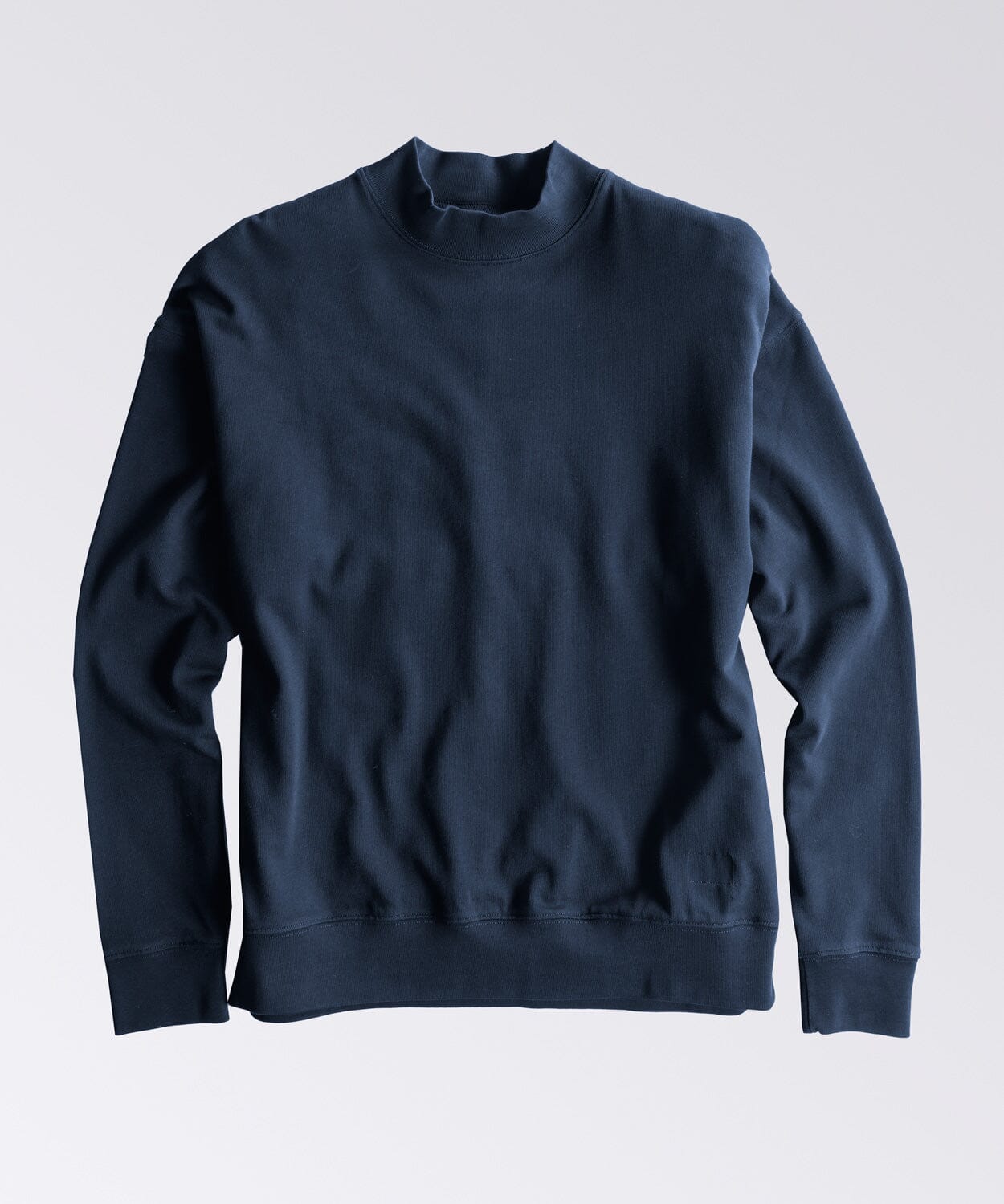 Navy Mock Neck Shirt - OOBE BRAND