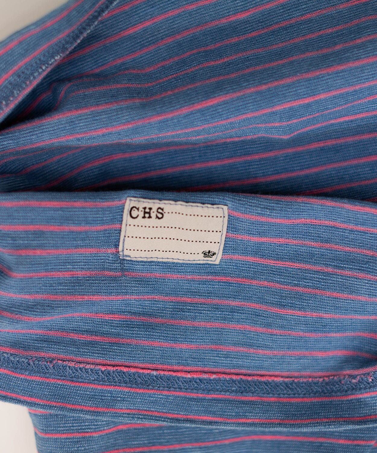 mens indigo blue cotton striped polo shirt by oobe brand