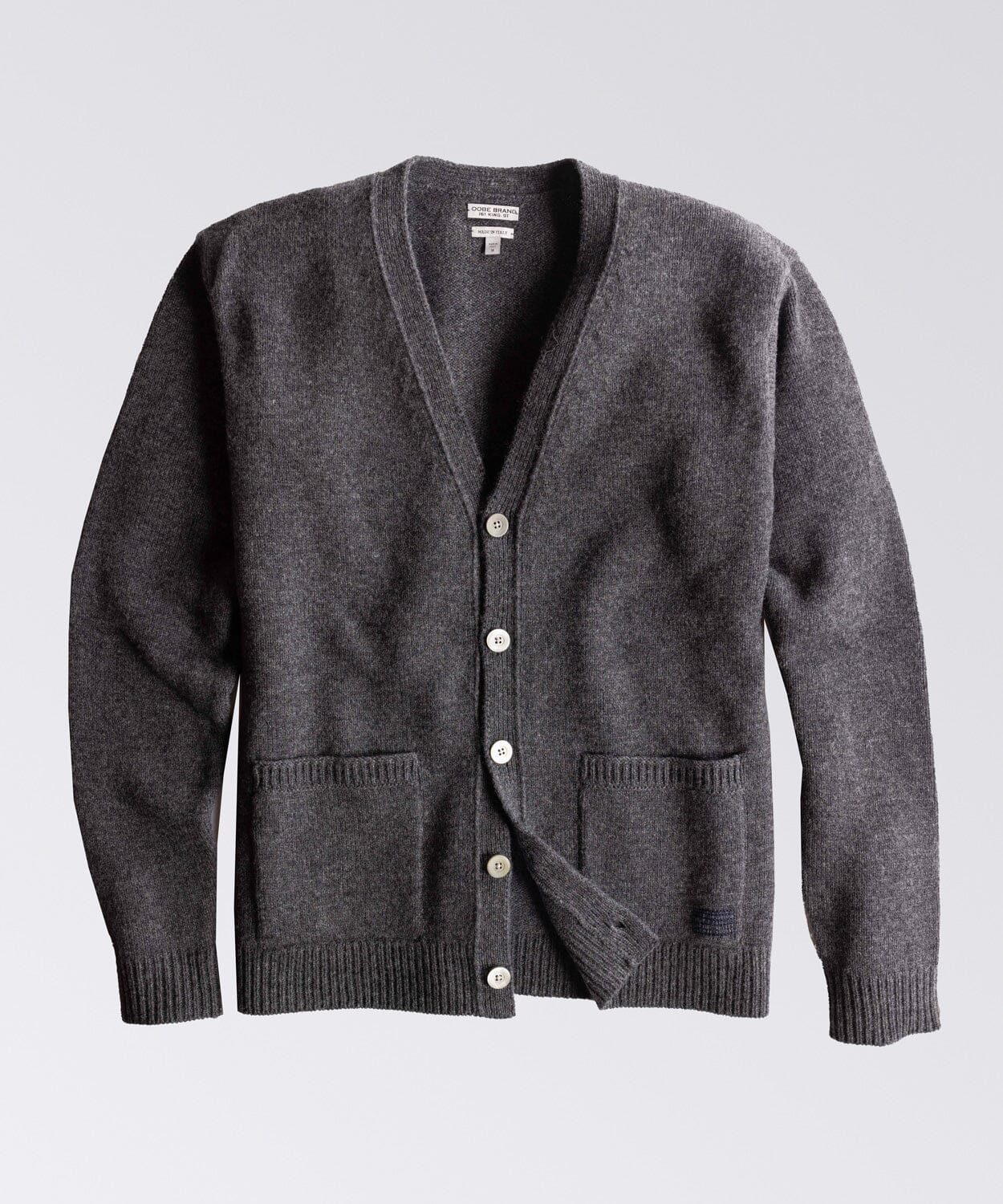 Cardigan in Charcoal Heather - OOBE BRAND