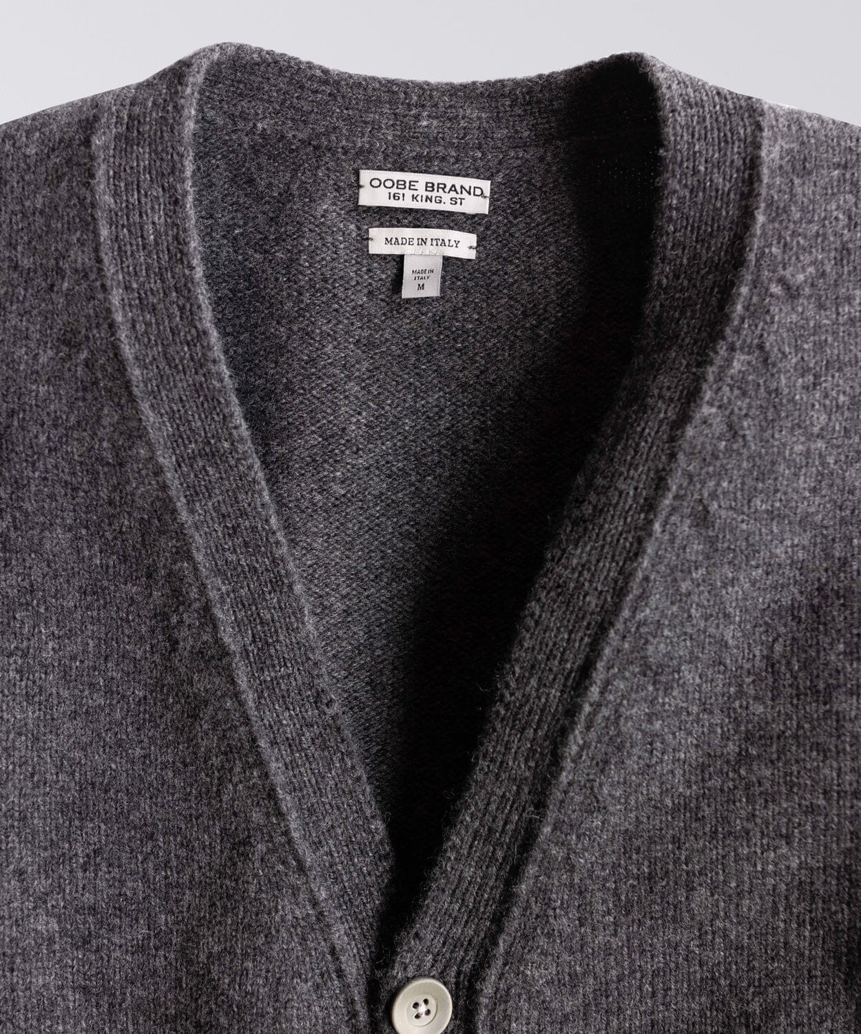 Cardigan in Charcoal Heather - OOBE BRAND