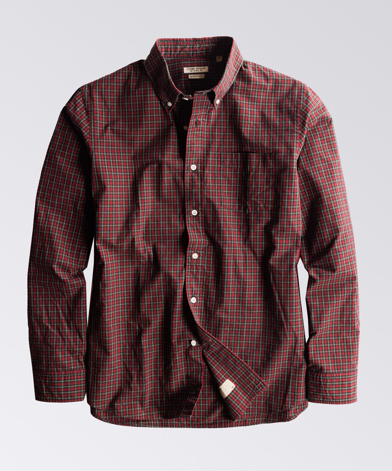 Red Plaid Buttondown Shirt - OOBE BRAND