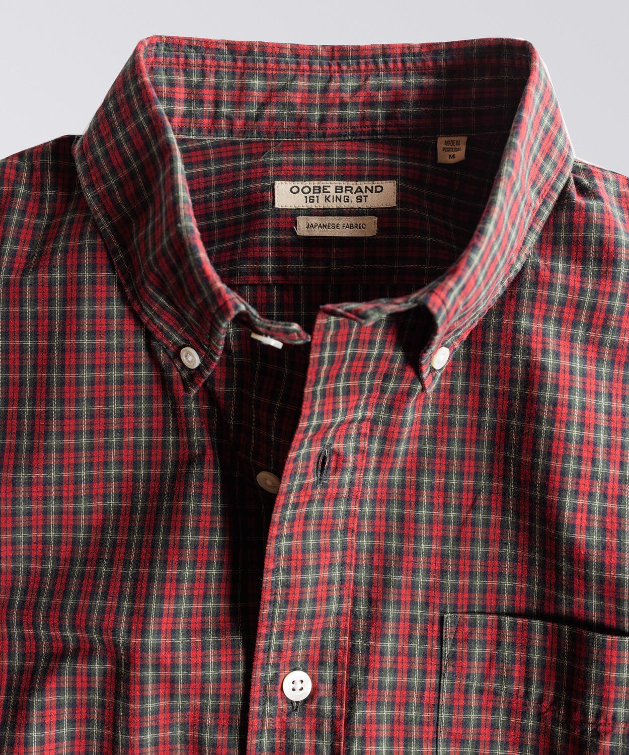 Red Plaid Buttondown Shirt - OOBE BRAND